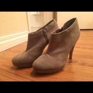 Green Suede H&M Heel Booties